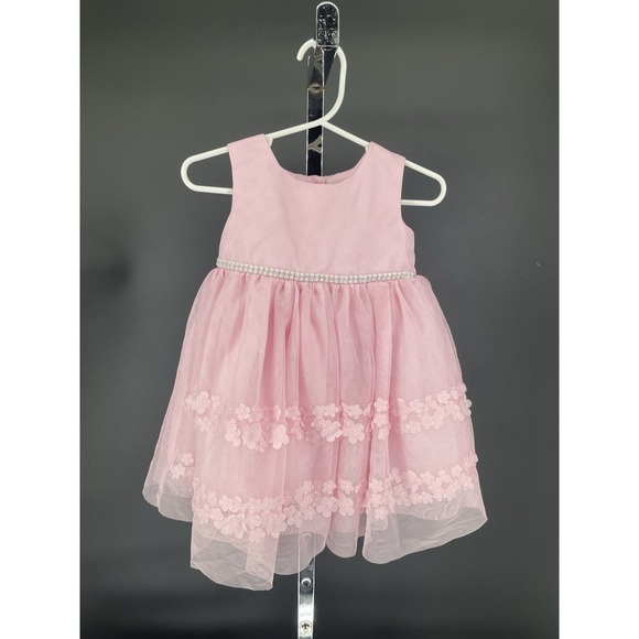 Blueberi Boulevard Other - Blueberries Boulevard Embroidered Embellish Dress Baby 12 Mths